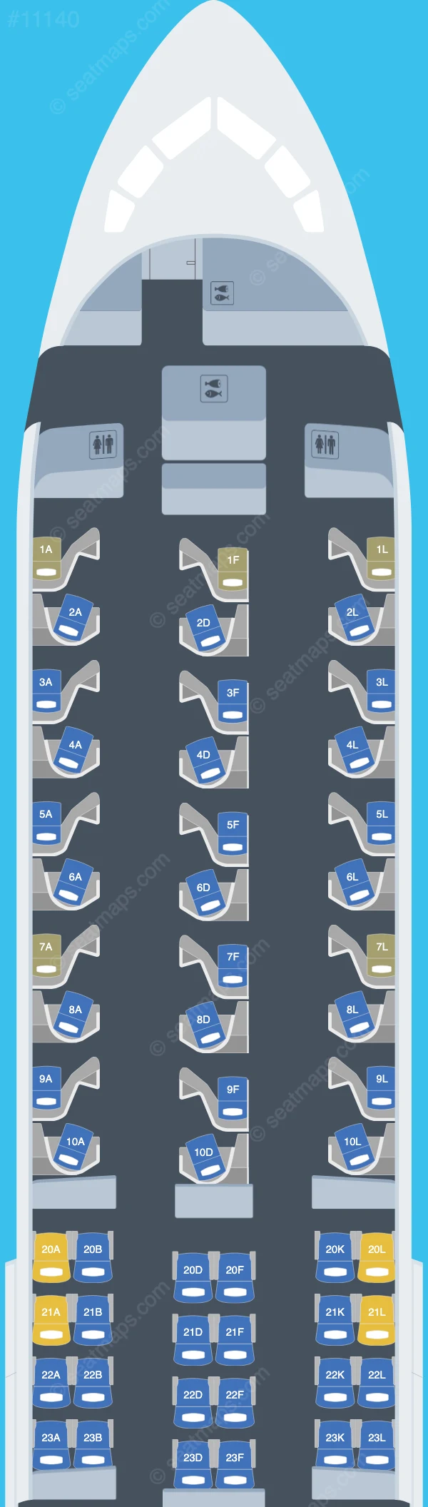 United Boeing 767-300ER V.1 seatmap preview
