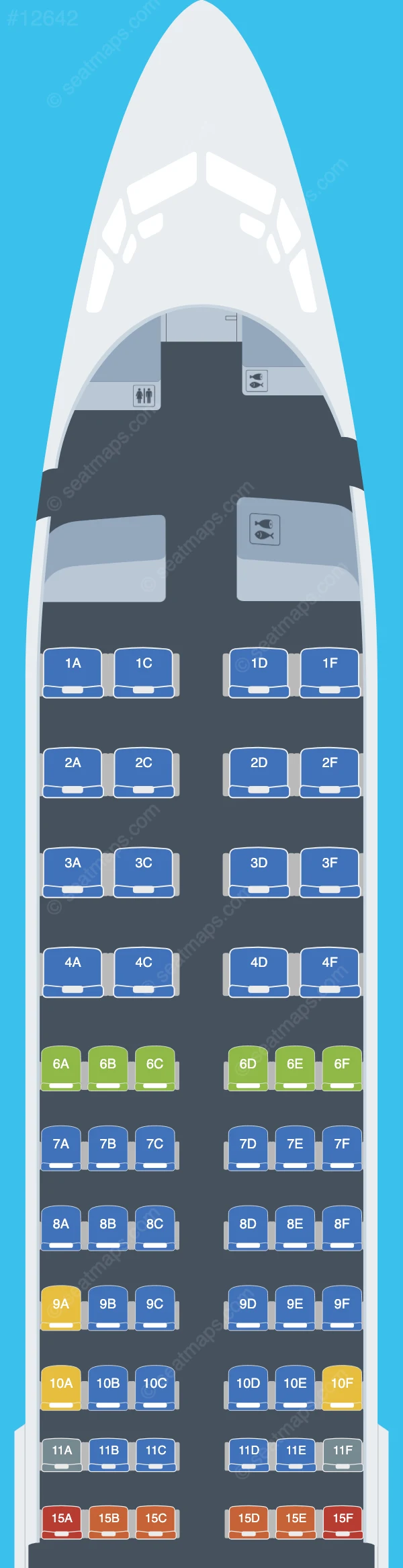 Alaska Airlines Boeing 737-800 V.3 seatmap preview