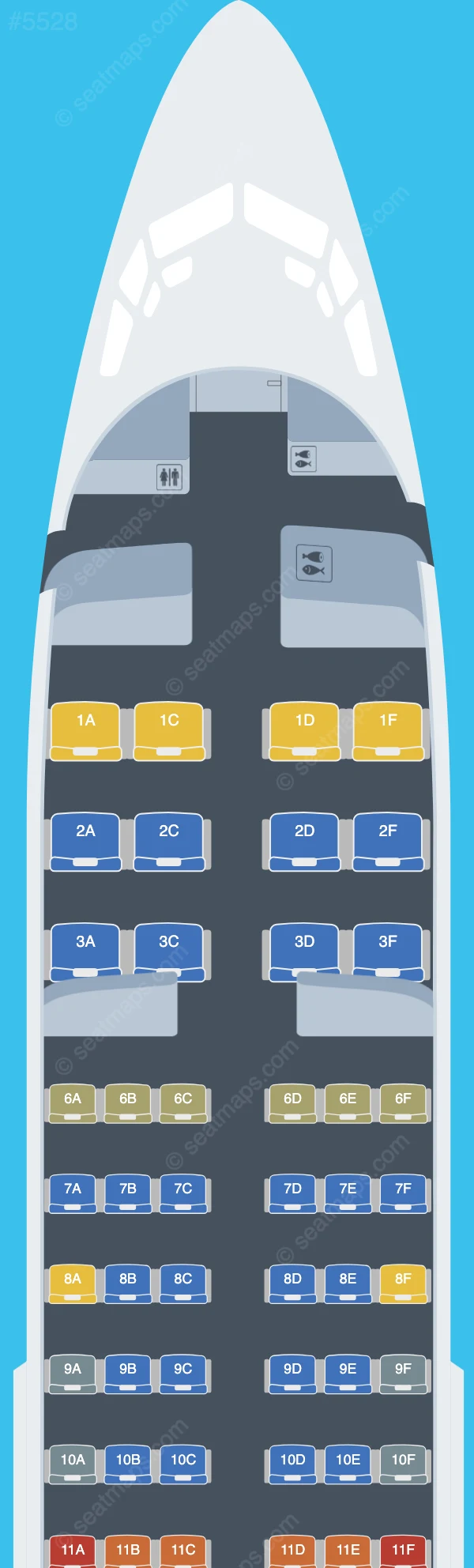 Arik Air Boeing 737-700 V.2 seatmap preview