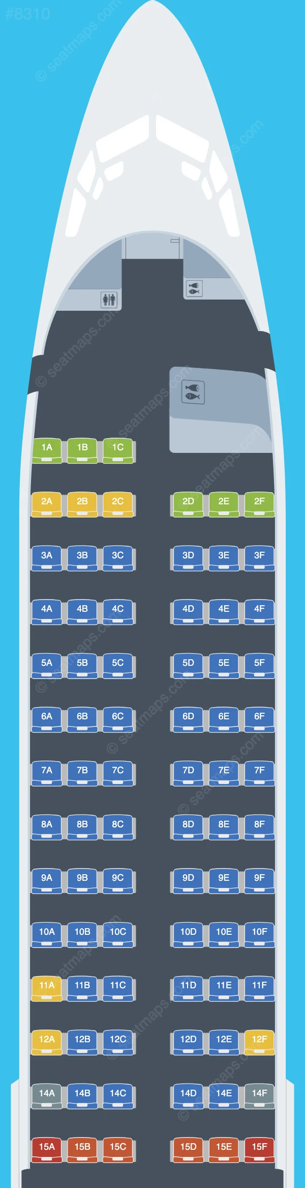 Buzz Boeing 737-800 seatmap preview
