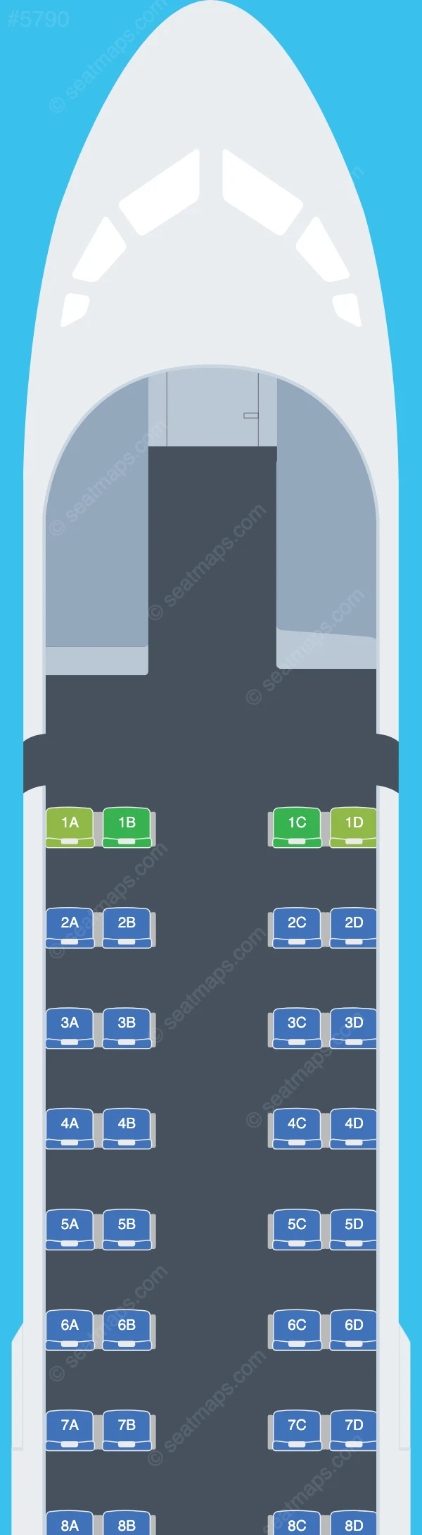 Finnair ATR 72-500 V.1 seatmap preview