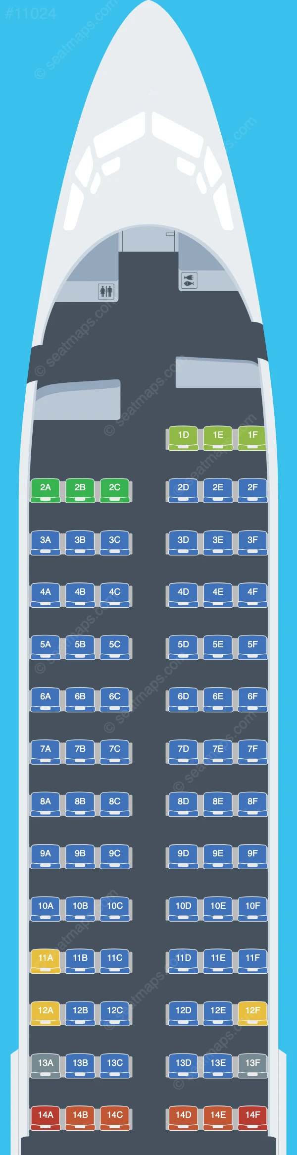 Fly Baghdad Boeing 737-800 V.3 seatmap preview