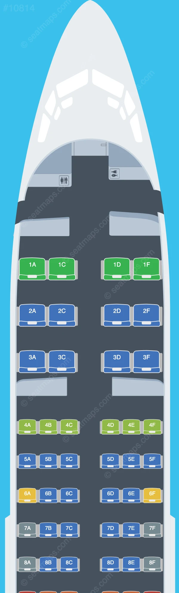 Cabo Verde Airlines Boeing 737-700 seatmap preview
