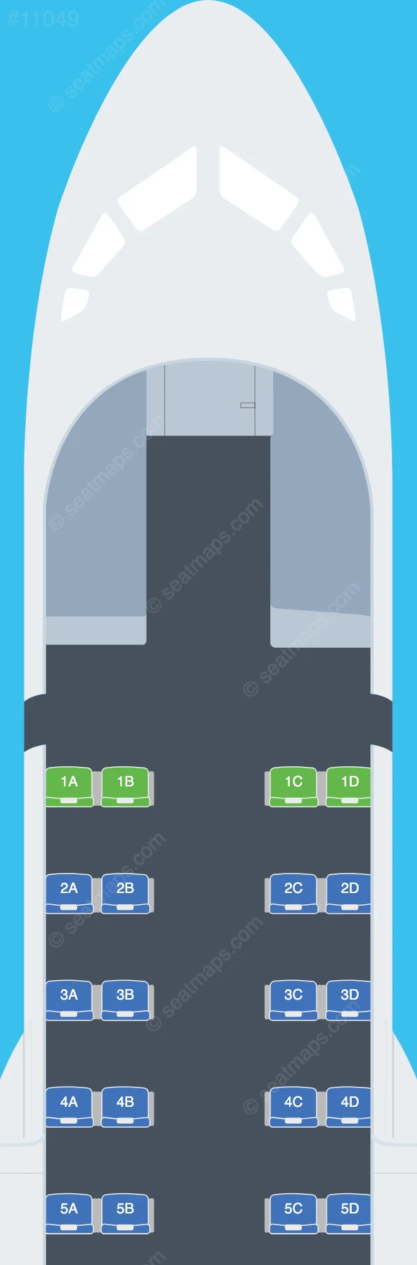 Canadian North ATR 42-300 V.1 seatmap preview