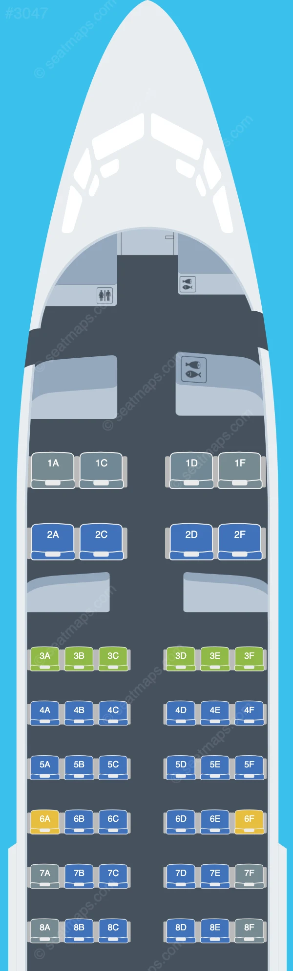 Aerolineas Argentinas Boeing 737-700 seatmap preview