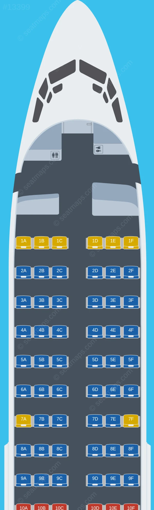 Air Peace Boeing 737-700 seatmap preview