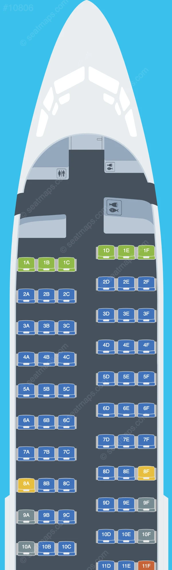 Lumiwings Boeing 737-700 seatmap preview