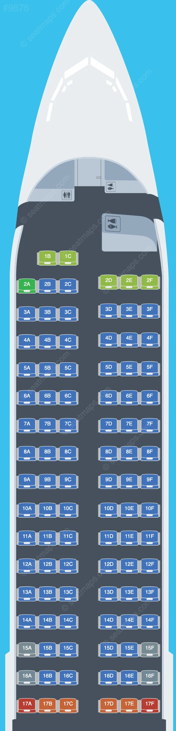 Ikar Boeing 737-900 ER seatmap preview