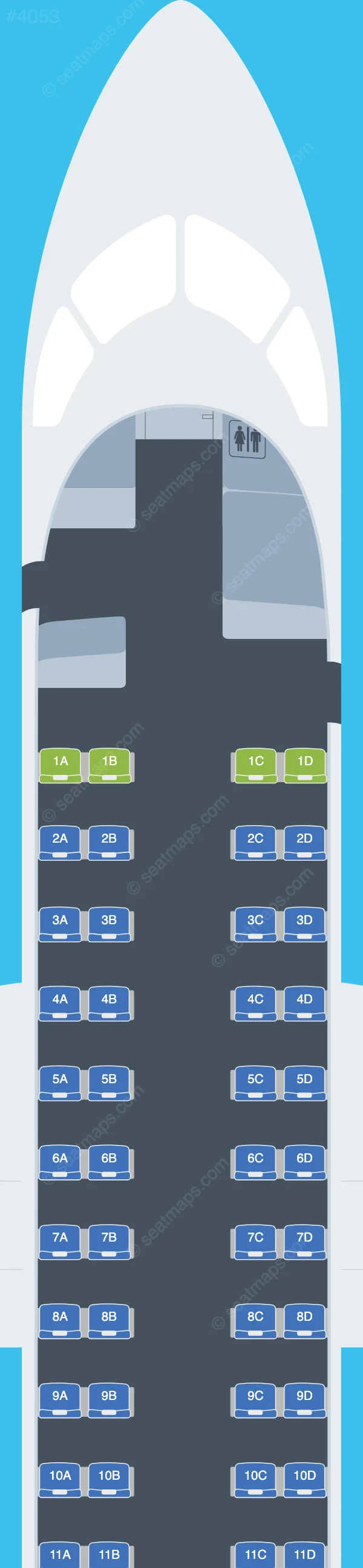 Air Niugini & Link PNG De Havilland Q400 seatmap preview