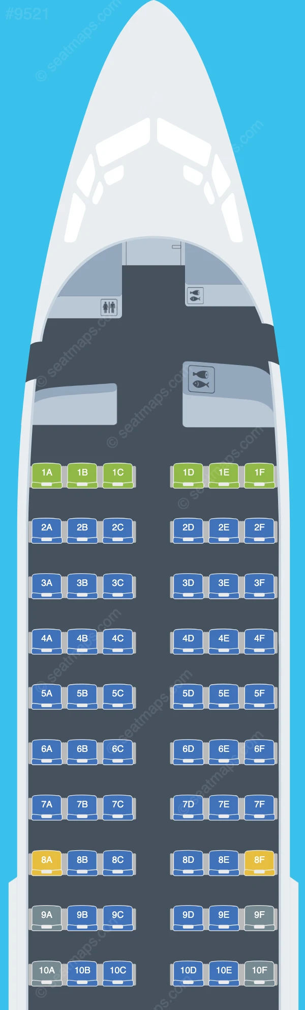 SpiceJet Boeing 737-700 V.2 seatmap preview