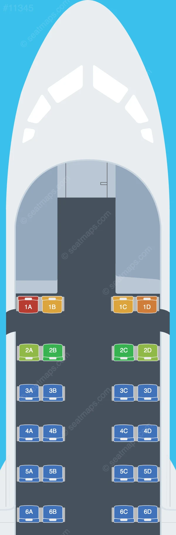 Clic Air ATR 42-600 V.1 seatmap preview