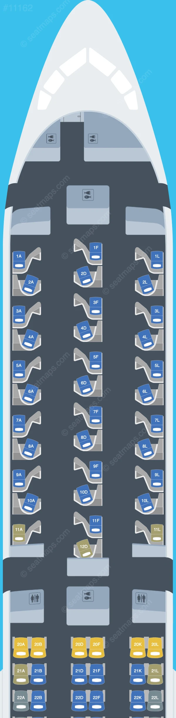 United Boeing 767-400ER seatmap preview