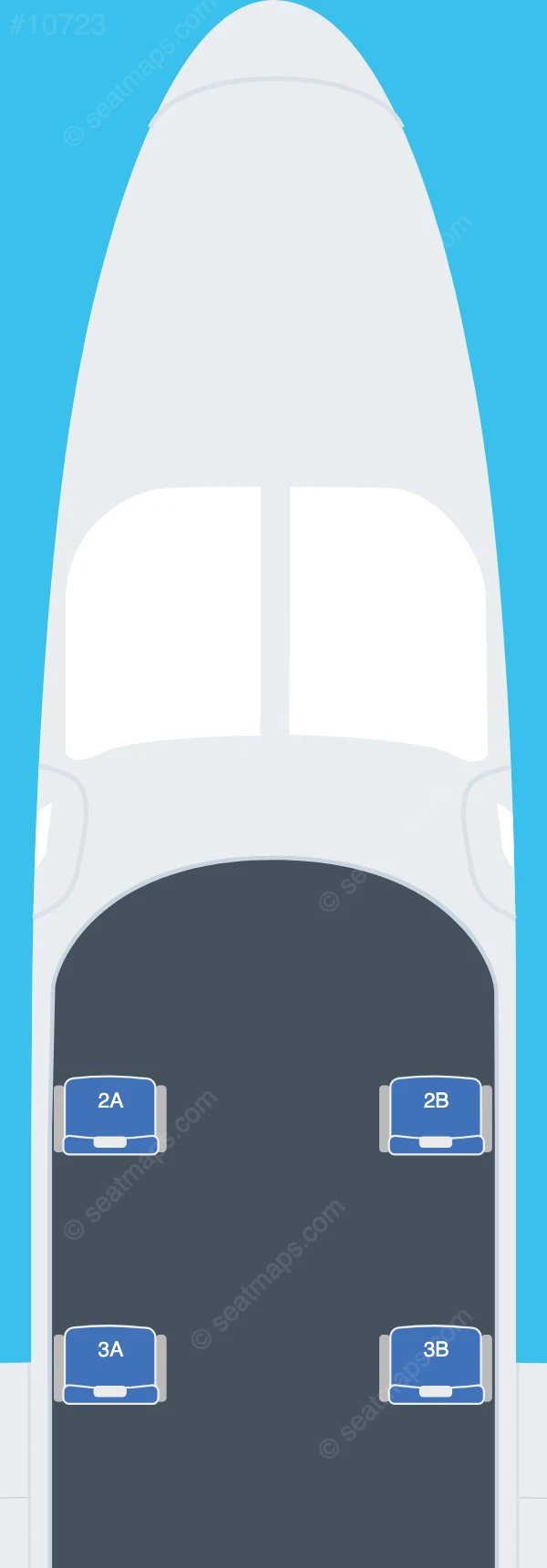 Cape Air Tecnam P2012 SMP seatmap preview