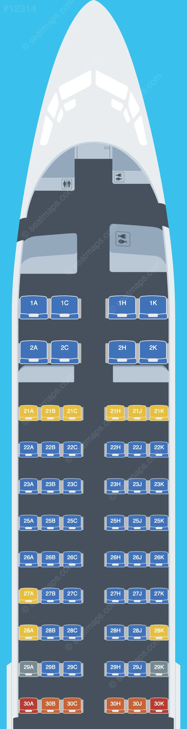 Garuda Indonesia Boeing 737-800 V.3 seatmap preview