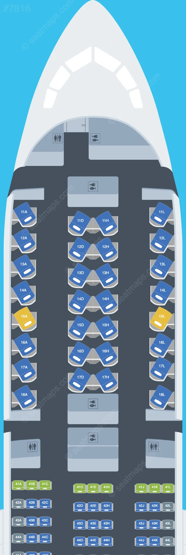 XiamenAir Boeing 787-9 seatmap preview
