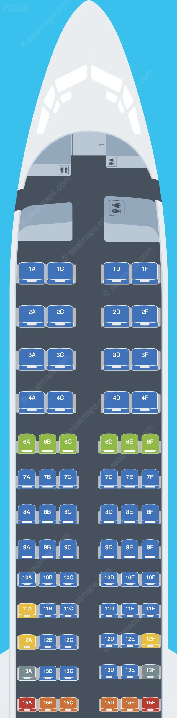 Alaska Airlines Boeing 737-900 ER seatmap preview
