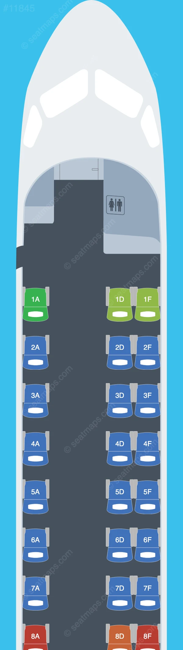 Sterling Airways Saab S2000 seatmap preview