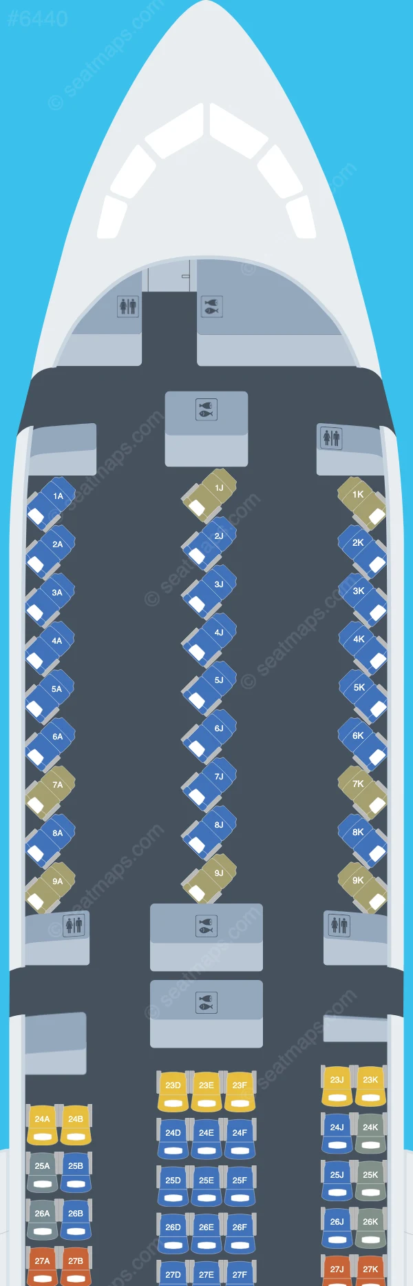 Air New Zealand Boeing 787-9 V.2 seatmap preview