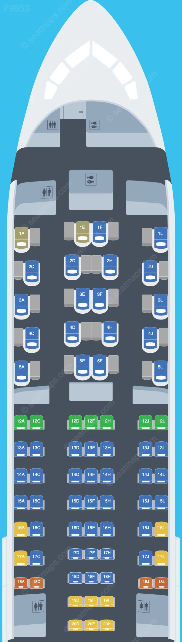 LATAM Airlines Peru Boeing 767-300ER seatmap preview