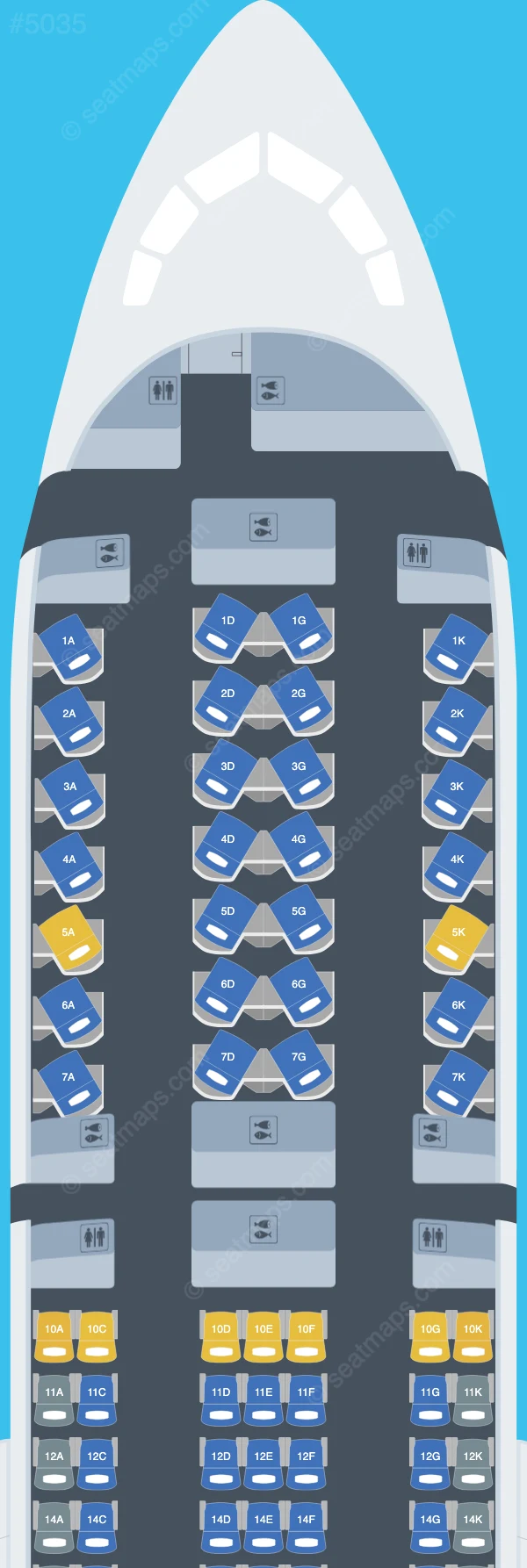 Vietnam Airlines Boeing 787-9 V.1 seatmap preview