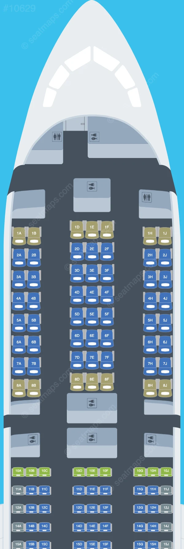 Air Premia Boeing 787-9 V.1 seatmap preview
