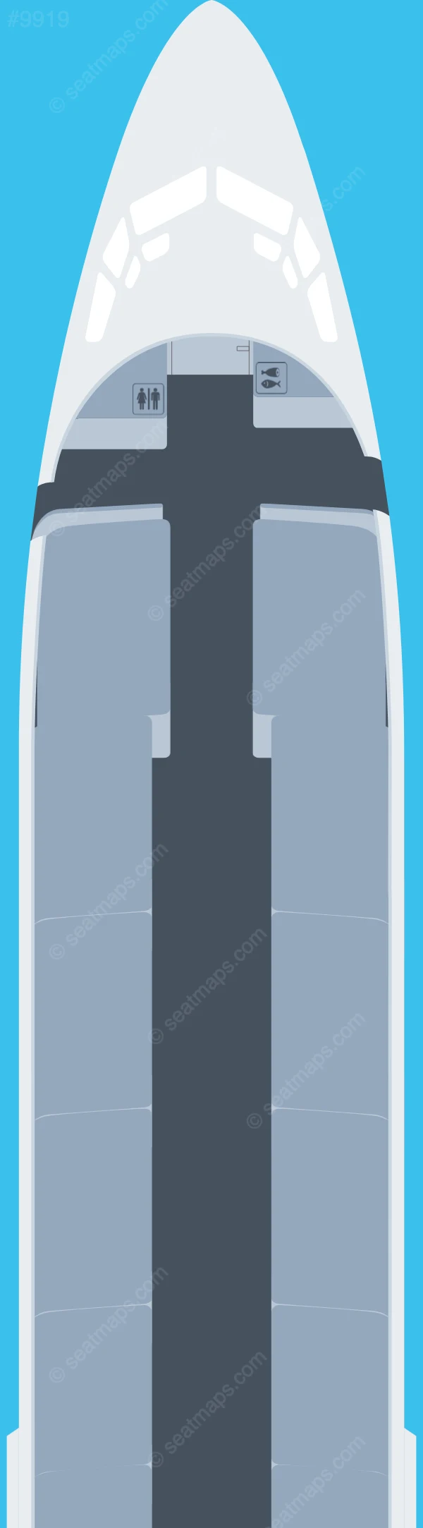 Calm Air Boeing 737-400 seatmap preview