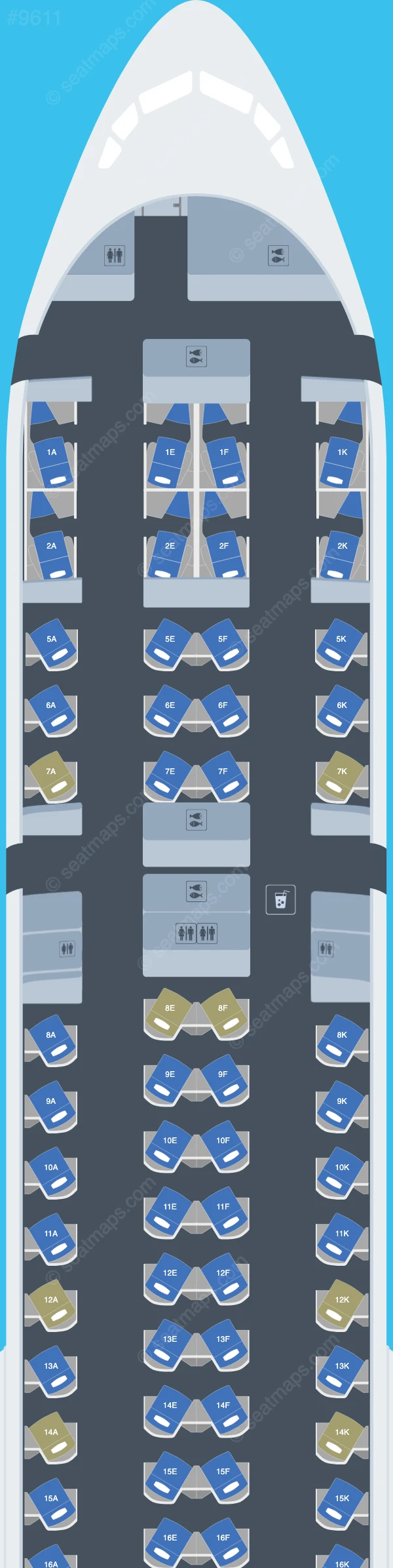 British Airways Boeing 777-300ER seatmap preview