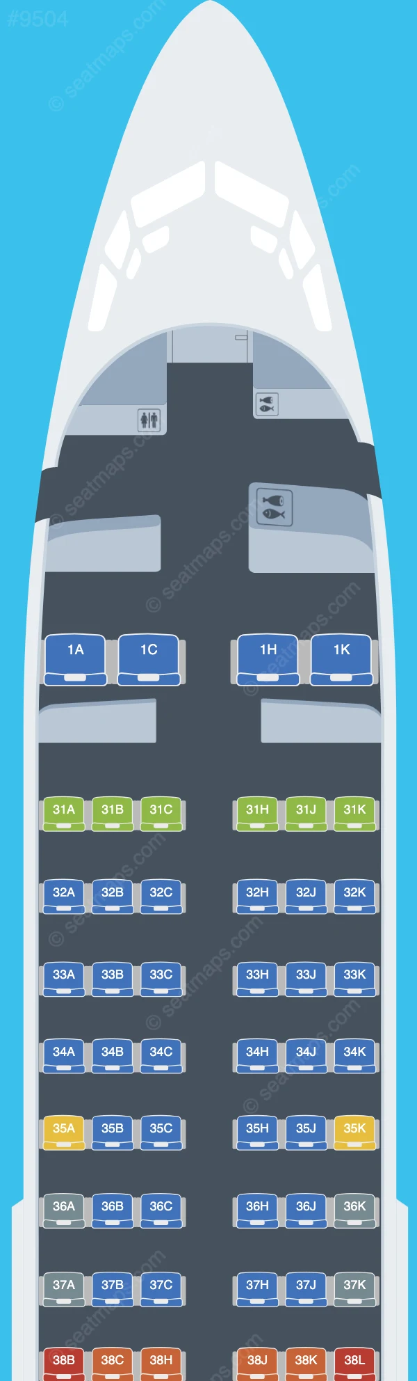 China Southern Boeing 737-700 V.2 seatmap preview