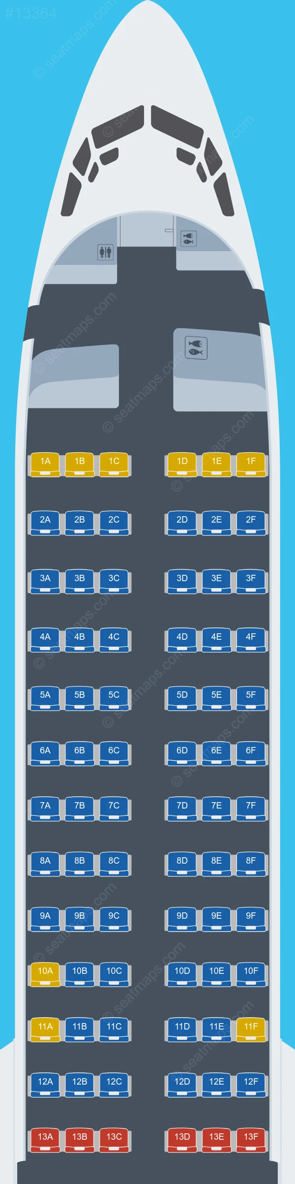 Air Algerie Boeing 737 MAX 8 seatmap preview
