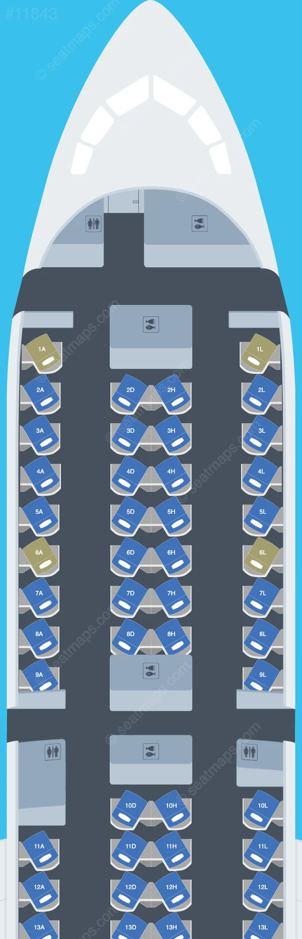 American Airlines Boeing 787-9 V.2 seatmap preview
