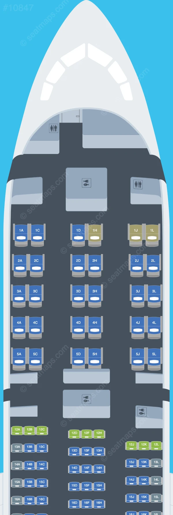 LATAM Airlines Peru Boeing 787-9 seatmap mobile preview
