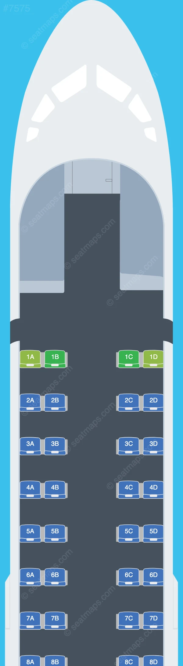 VASCO - Vietnam Air Services ATR 72-500 V.1 seatmap preview