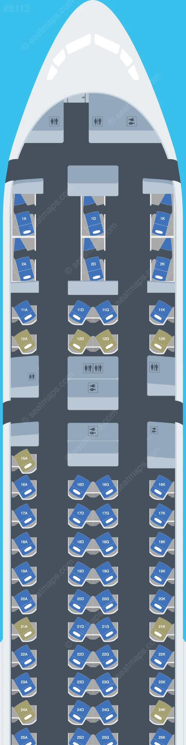 Cathay Pacific Boeing 777-300ER V.1 seatmap preview
