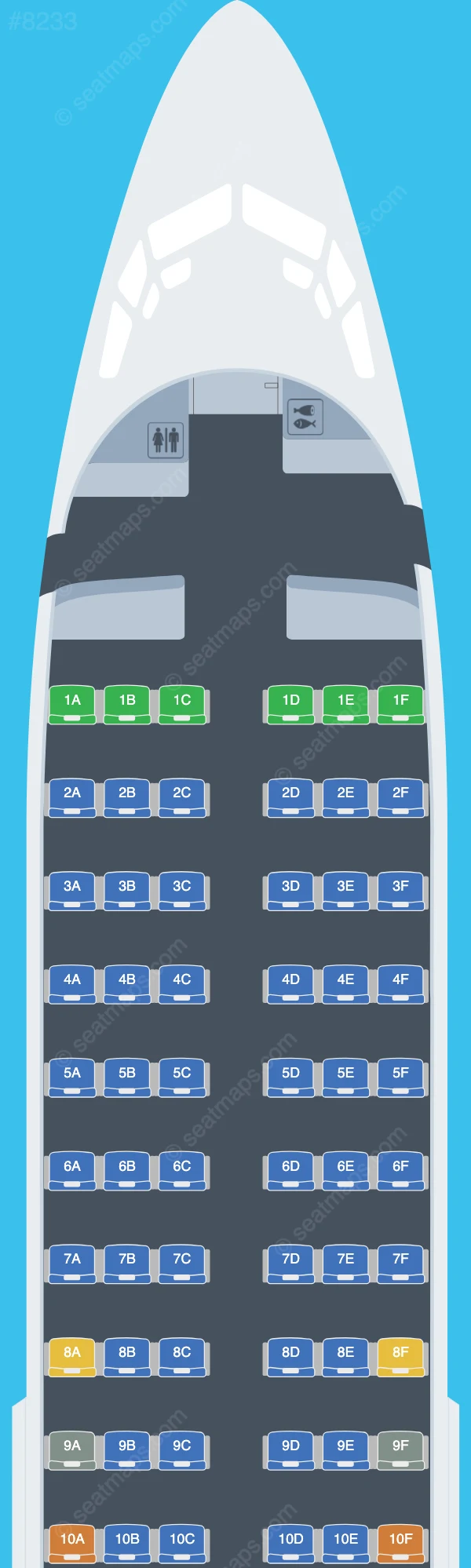 Nolinor Aviation Boeing 737-300 V.1 seatmap preview