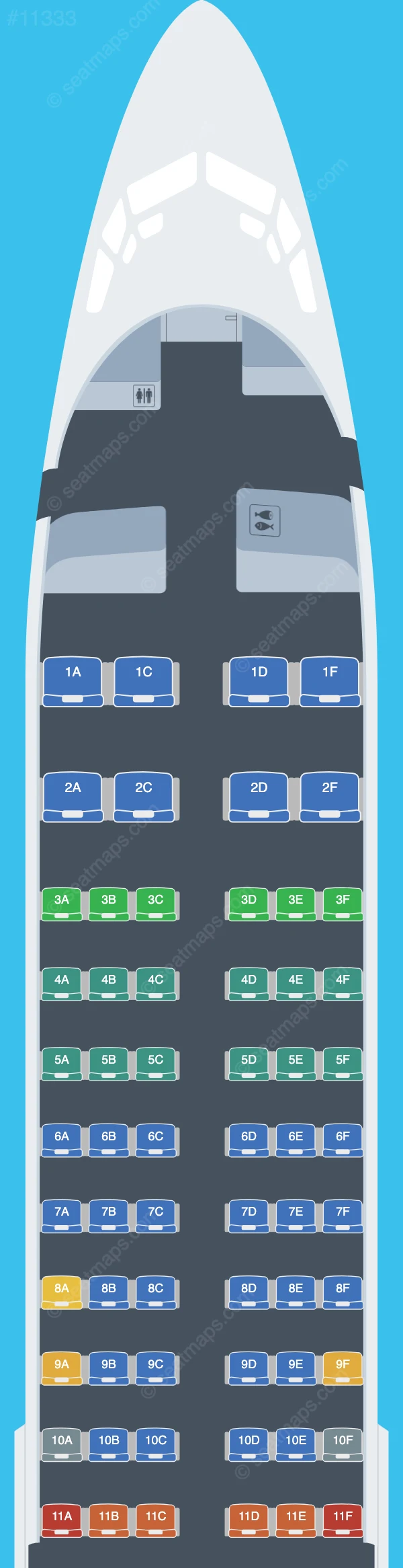 Virgin Australia Boeing 737-800 V.2 seatmap preview