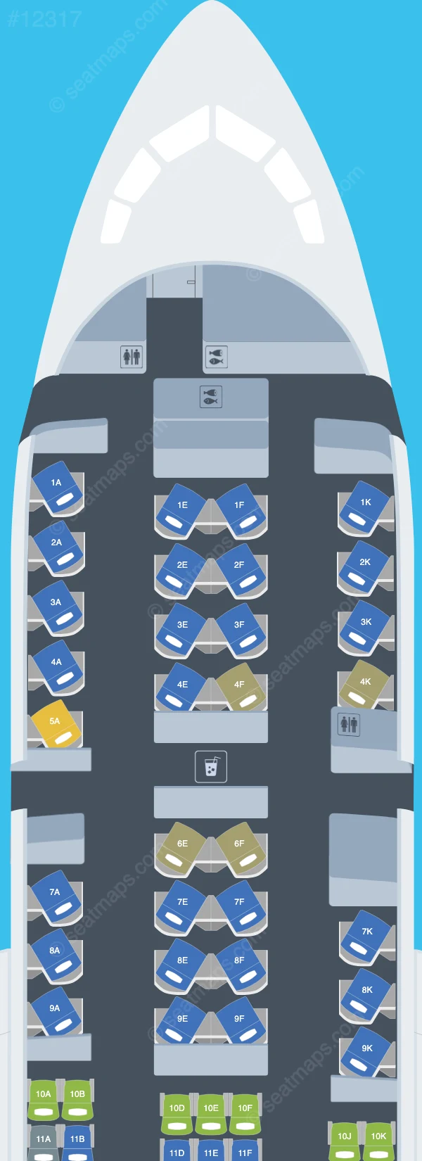 British Airways Boeing 787-8 V.2 seatmap preview