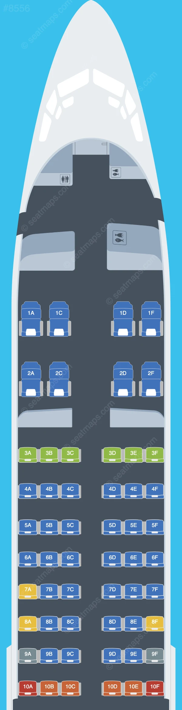 Shenzhen Airlines Boeing 737-800 V.1 seatmap preview