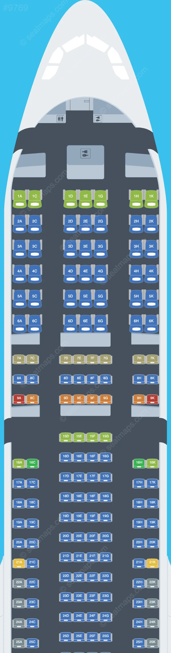 Citilink Airbus A330-900neo seatmap preview