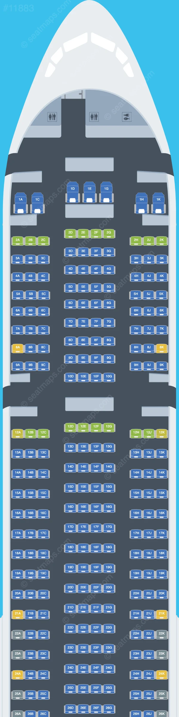 Southwind Airlines Boeing 777-300ER V.2 seatmap preview