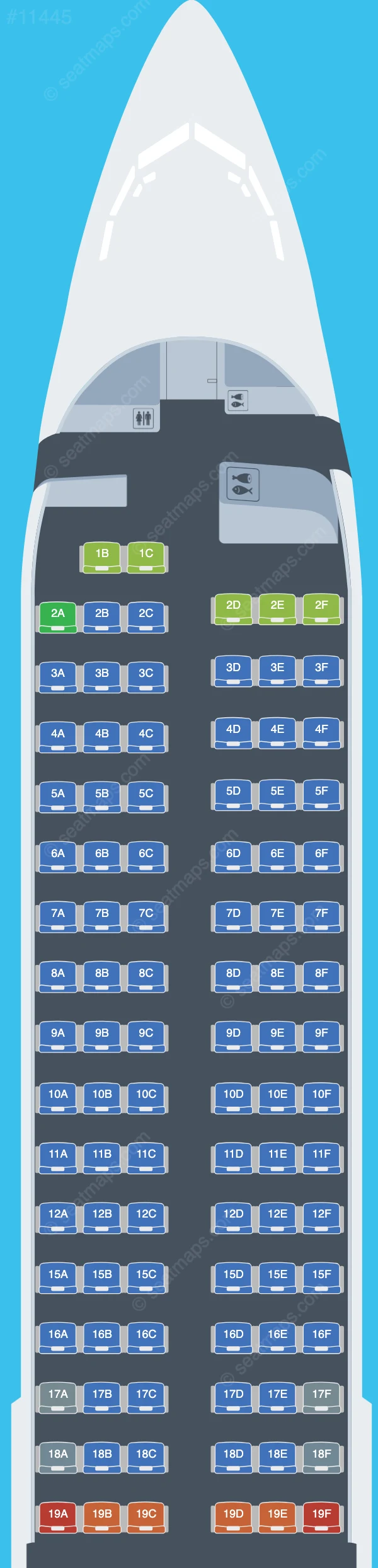 Rossiya Boeing 737-900 ER seatmap preview