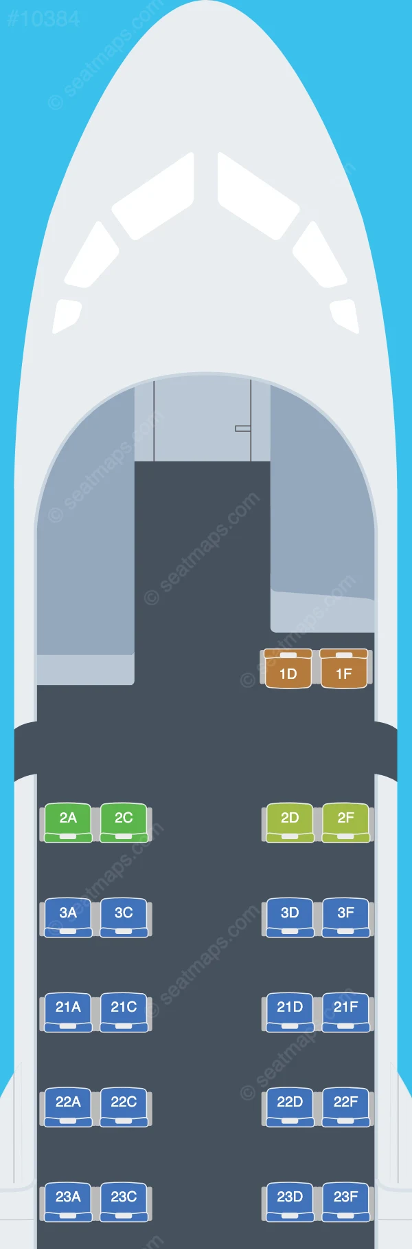 Pakistan International Airlines - PIA ATR 42-500 seatmap preview