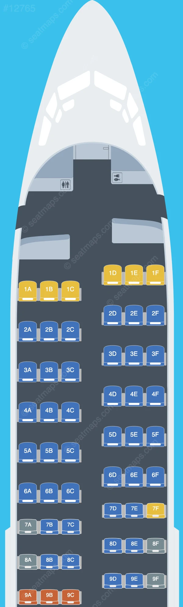 Southwest Airlines Boeing 737-700 V.2 seatmap preview