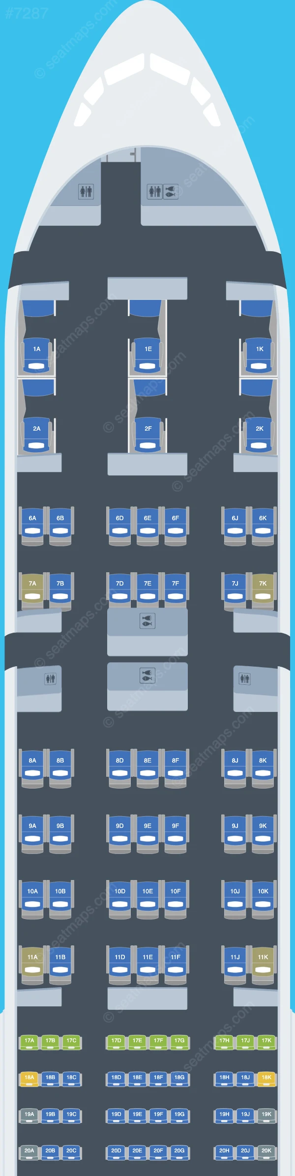 Emirates Boeing 777-300ER V.5 seatmap preview