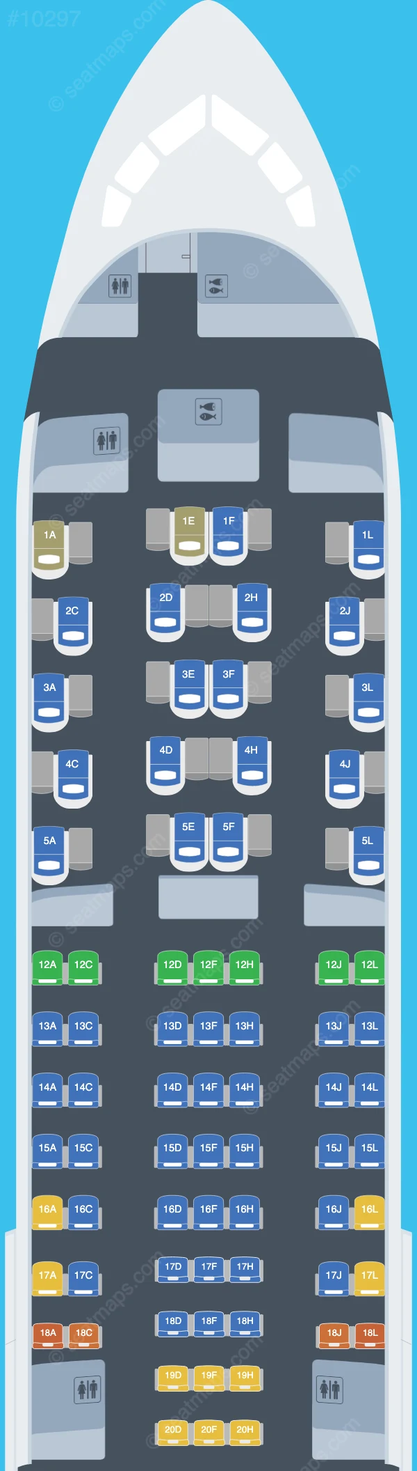 LATAM Airlines Boeing 767-300ER seatmap preview