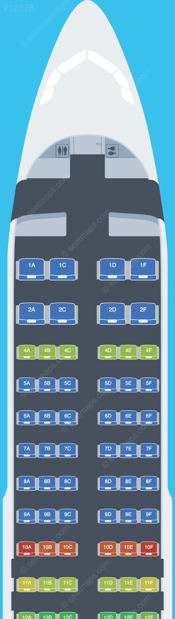 Eurowings Airbus A320neo V.2 seatmap preview