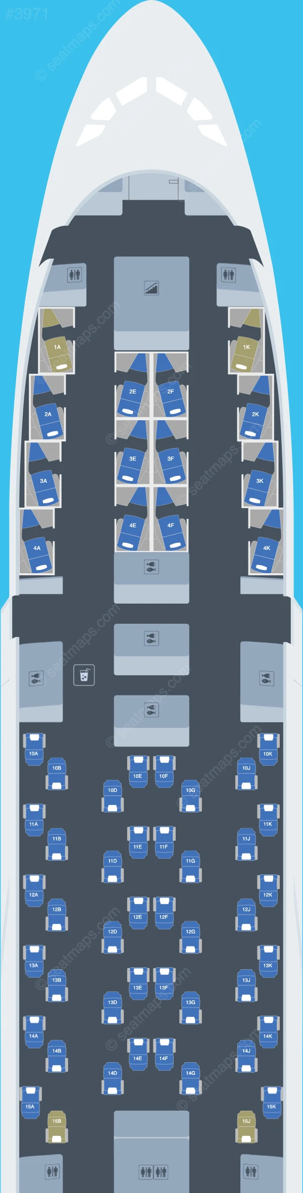 British Airways Airbus A380-800 seatmap preview