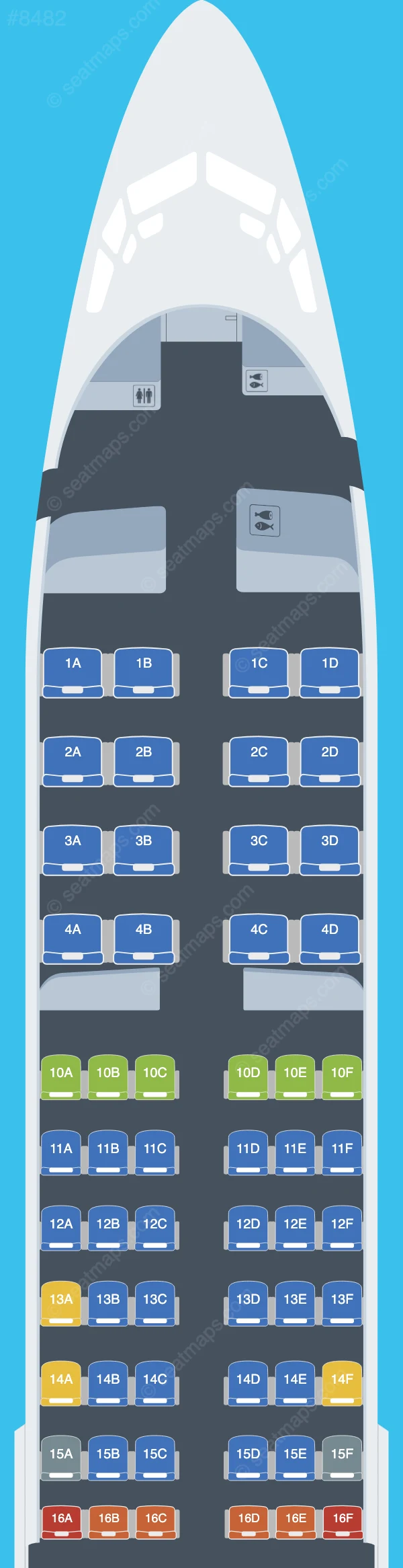 Delta Boeing 737-800 seatmap preview