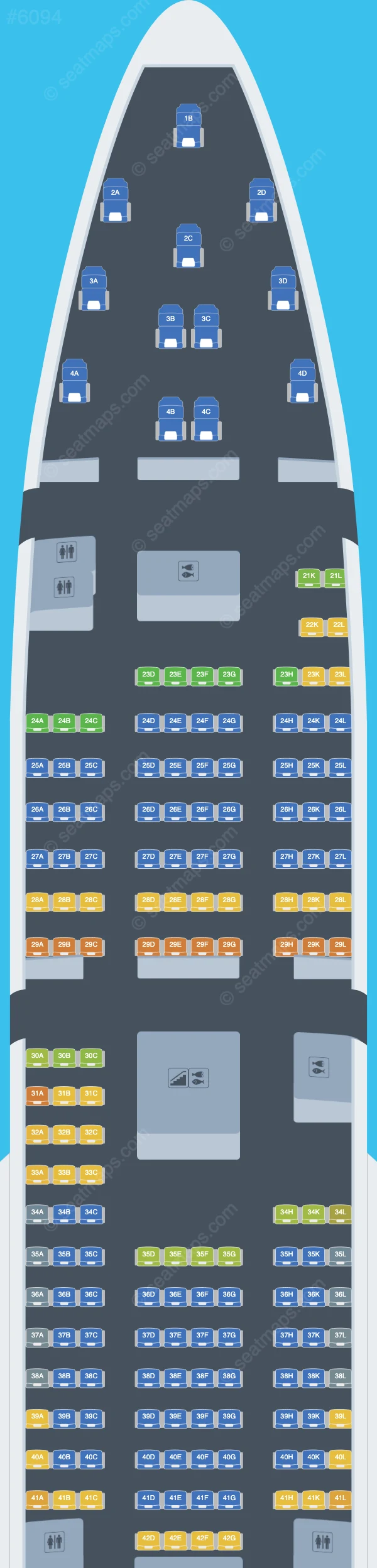 Rossiya Boeing 747-400 V.3 seatmap preview