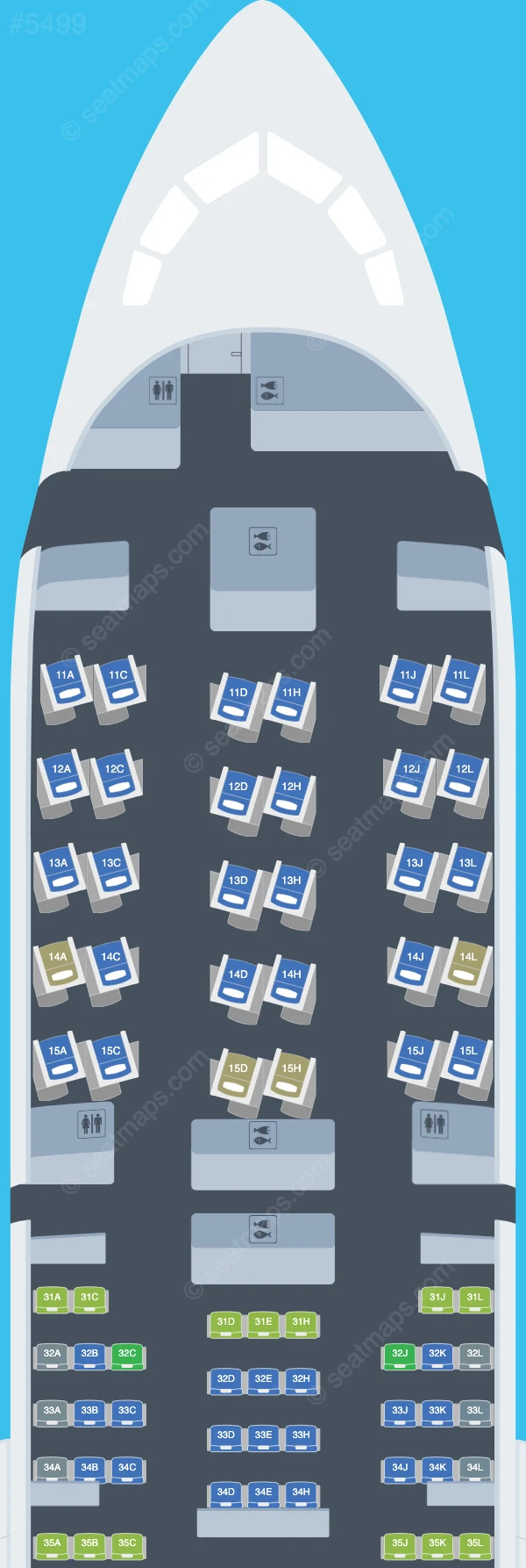 Air China Boeing 787-9 seatmap preview