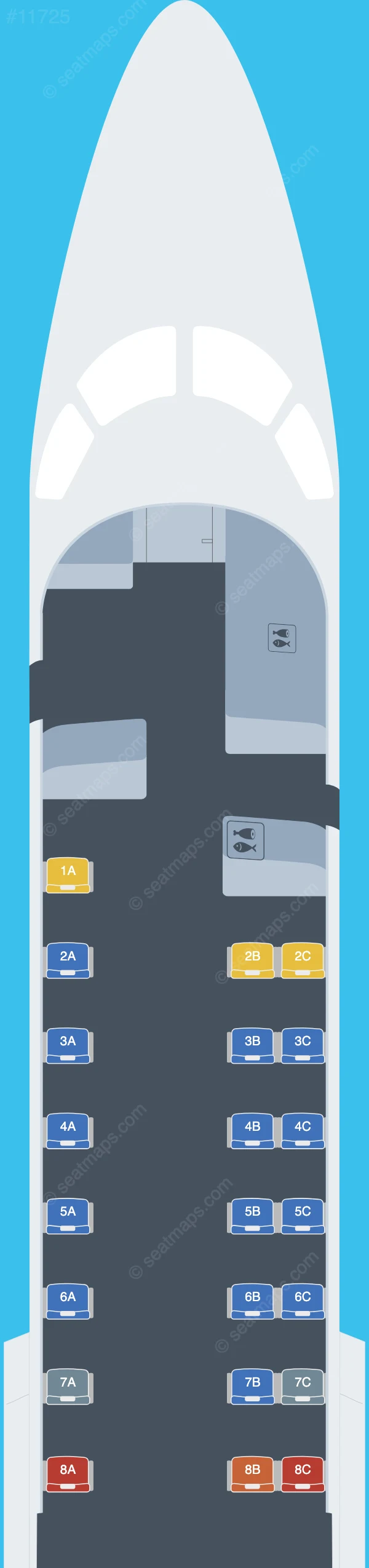 Señor Air Embraer ERJ 135 seatmap preview